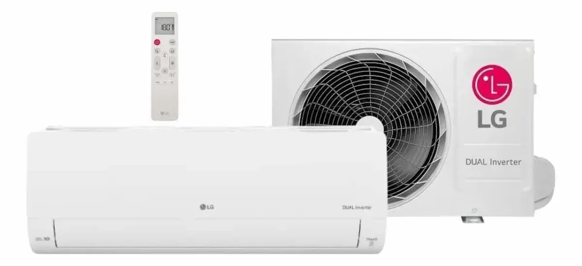 Ar Condicionado Inverter LG Dual Voice AI 12000 BTUs no ambiente