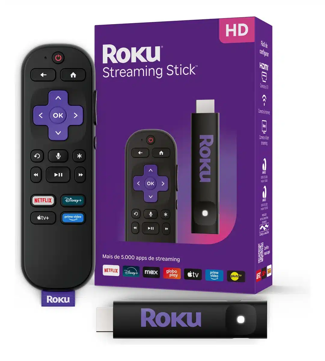 Comparativo entre Roku Streaming Stick ou Mi TV Stick para transformar sua TV