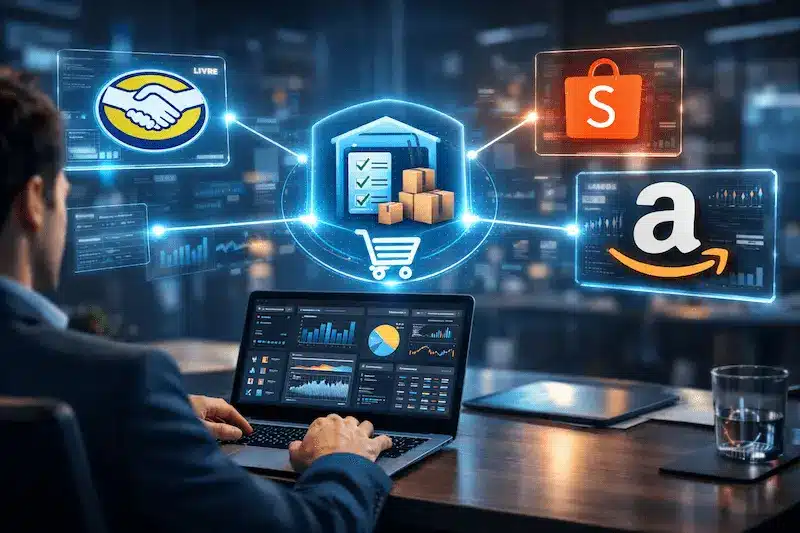 Painel de controle centralizado da TotalConnect automação para e-commerce