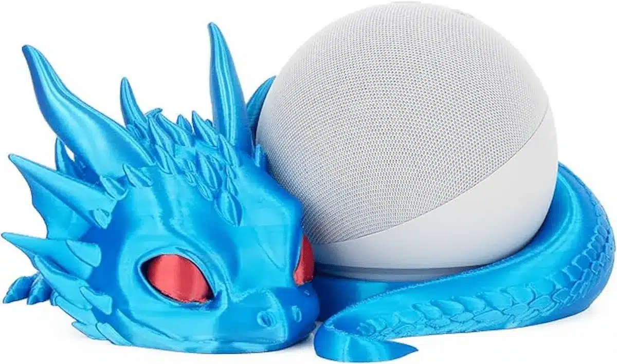 Suporte para Echo Dot 5 estilo Dragon - Decoração Geek como um dos melhores acessórios para Echo Dot 5