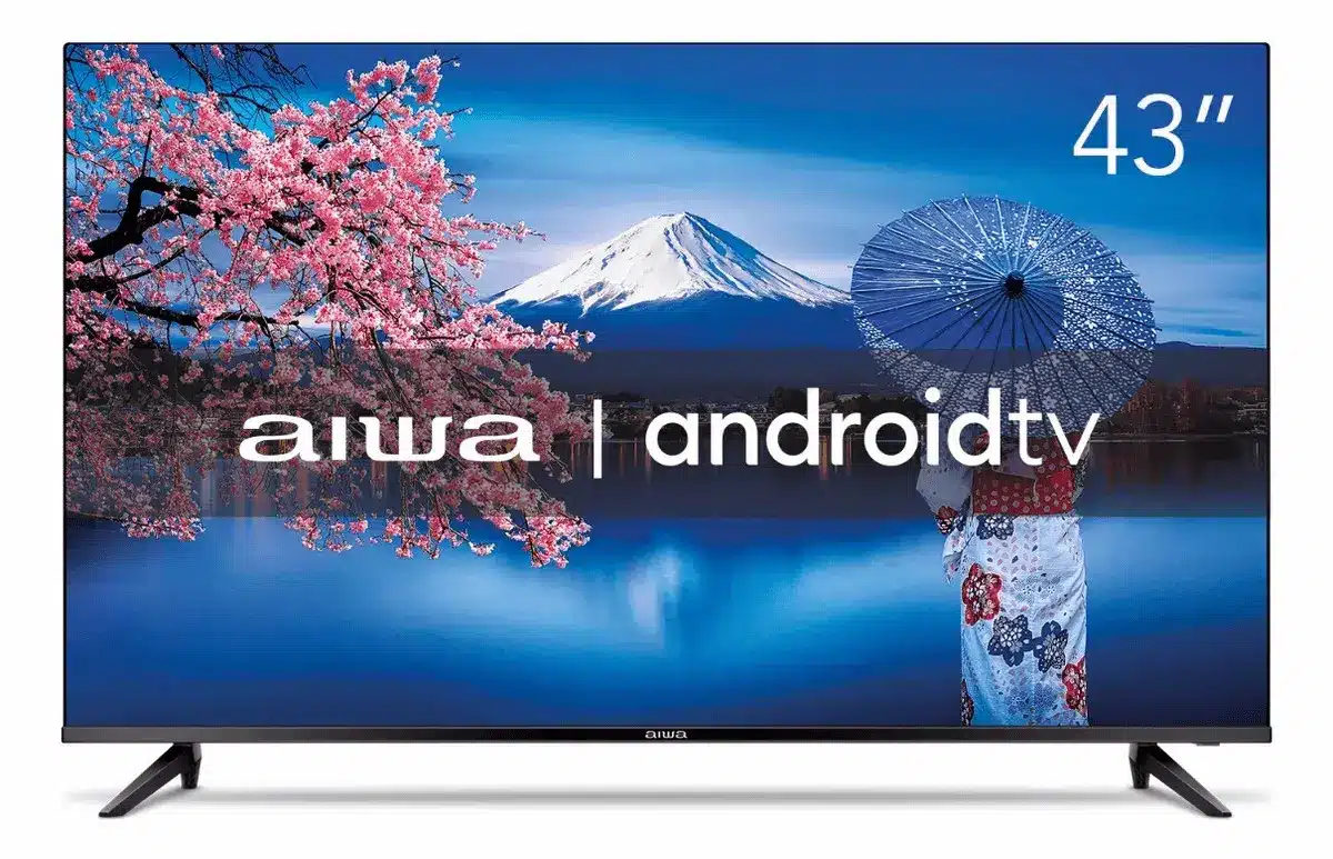 Smart TV AIWA 43 Polegadas Android Full HD Design Ultrafino
